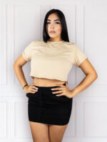 Camiseta Cuello Redondo Silueta Corta