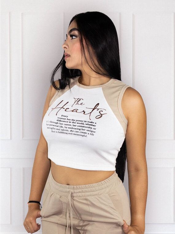 Blusa Estilo Crop Top The Hearts