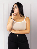 Blusa Estilo Crop Top Silueta Corta